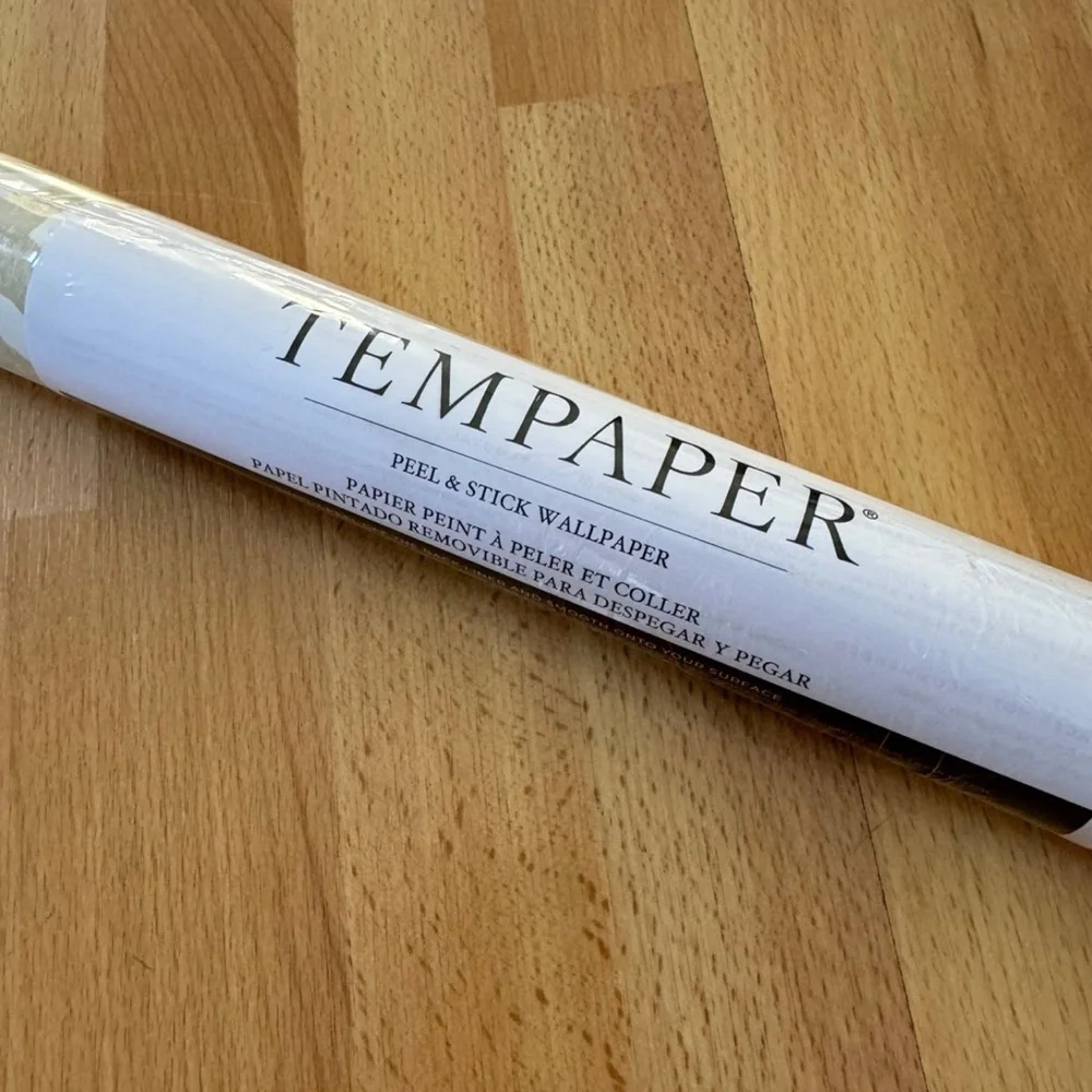 Tempaper & Co. Block Print Leaves Peel and Stick Wallpaper